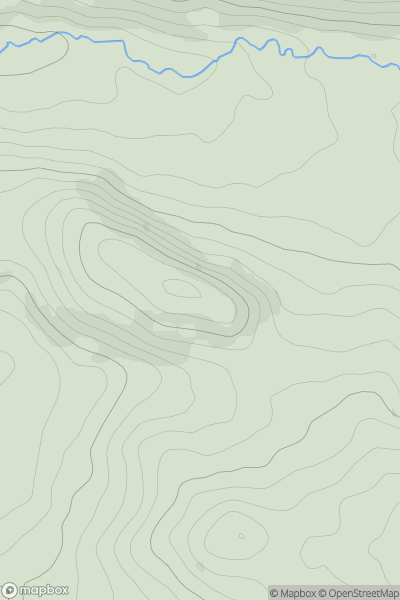 Thumbnail image for Billinge Hill [Lancashire, Cheshire and S Pennines] [SJ956777] showing contour plot for surrounding peak